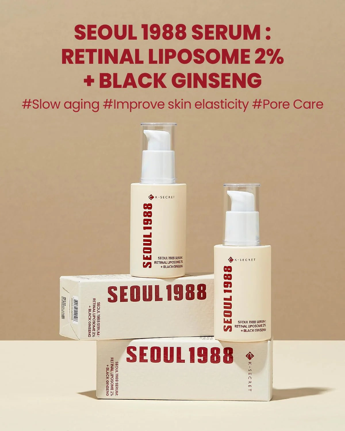 K‑SECRET - SEOUL 1988 Serum: Retinal Liposome 2% + Black Ginseng