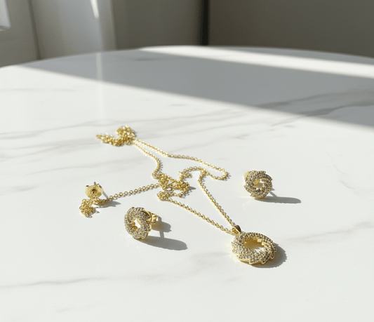 Royal Crown Circle Jewelry Set