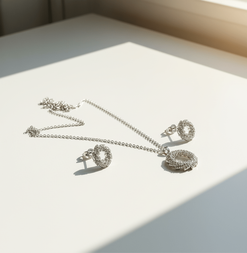 Royal Crown Circle Jewelry Set